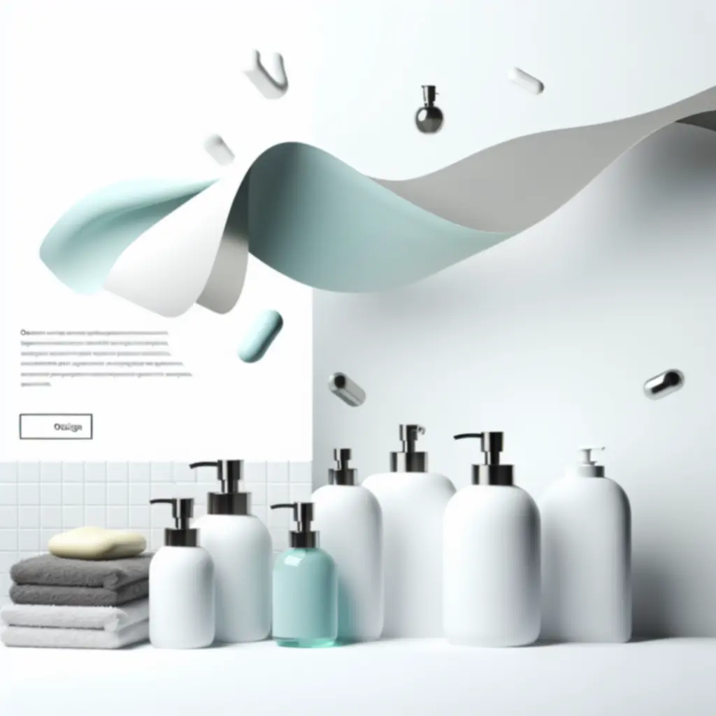 Baner promocyjny z nowoczesną łazienką oraz informacją o wyprzedaży